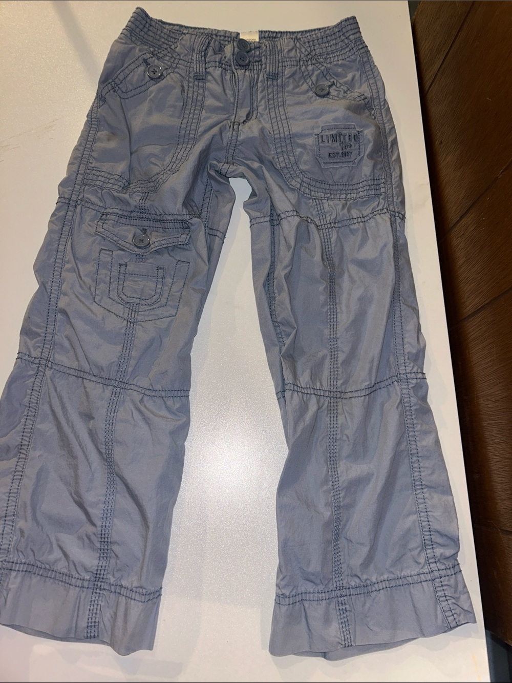 5/$20 Limited Too |Grayish Blue Cargo Pants